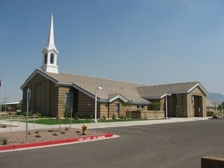 A Mormon Chapel where Sunday services are held